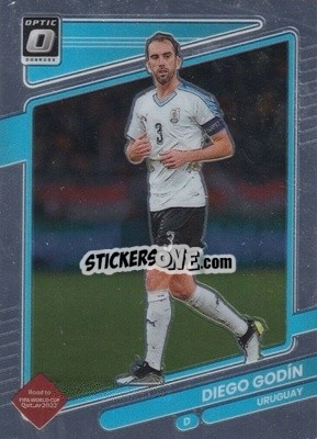 Sticker Diego Godin - Donruss Soccer Road to Qatar 2021-2022 n. 169o - Panini