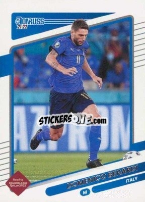 Sticker Domenico Berardi - Donruss Soccer Road to Qatar 2021-2022 n. 128 - Panini