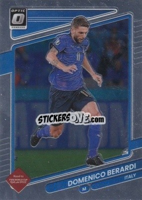 Sticker Domenico Berardi - Donruss Soccer Road to Qatar 2021-2022 n. 128o - Panini