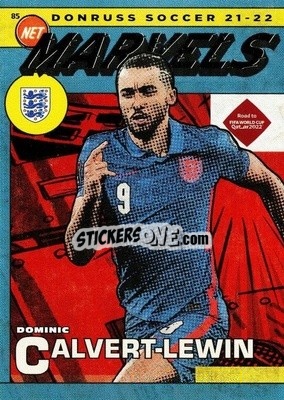 Sticker Dominic Calvert-Lewin - Donruss Soccer Road to Qatar 2021-2022 n. 3nm - Panini