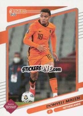 Sticker Donyell Malen - Donruss Soccer Road to Qatar 2021-2022 n. 95 - Panini