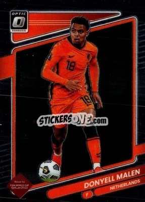 Sticker Donyell Malen - Donruss Soccer Road to Qatar 2021-2022 n. 95o - Panini