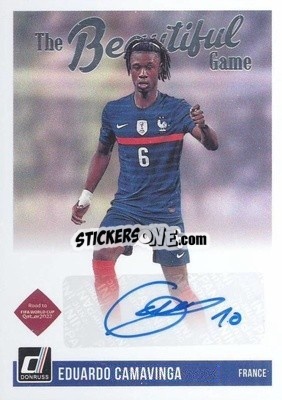 Sticker Eduardo Camavinga - Donruss Soccer Road to Qatar 2021-2022 n. BG-ECM - Panini