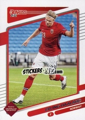 Sticker Erling Haaland - Donruss Soccer Road to Qatar 2021-2022 n. 100 - Panini