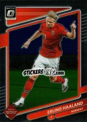 Sticker Erling Haaland - Donruss Soccer Road to Qatar 2021-2022 n. 100o - Panini