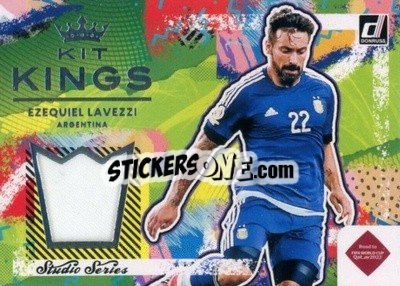 Sticker Ezequiel Lavezzi - Donruss Soccer Road to Qatar 2021-2022 n. KK-EZL - Panini