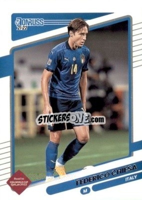 Sticker Federico Chiesa - Donruss Soccer Road to Qatar 2021-2022 n. 82 - Panini