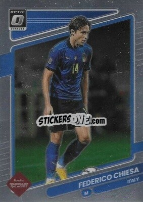 Sticker Federico Chiesa - Donruss Soccer Road to Qatar 2021-2022 n. 82o - Panini