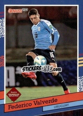 Sticker Federico Valverde - Donruss Soccer Road to Qatar 2021-2022 n. 15dt - Panini
