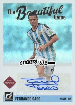 Sticker Fernando Gago - Donruss Soccer Road to Qatar 2021-2022 n. BG-FG - Panini