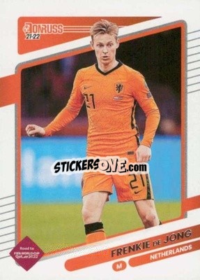 Sticker Frenkie de Jong - Donruss Soccer Road to Qatar 2021-2022 n. 93 - Panini