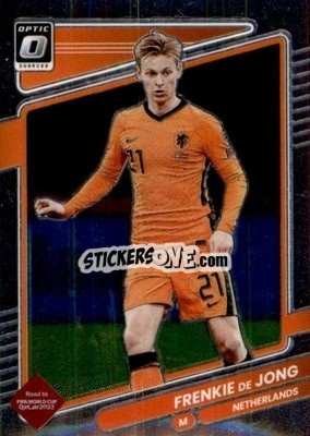 Sticker Frenkie de Jong - Donruss Soccer Road to Qatar 2021-2022 n. 93o - Panini