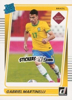 Sticker Gabriel Martinelli - Donruss Soccer Road to Qatar 2021-2022 n. 182 - Panini