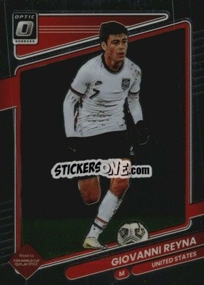 Sticker Giovanni Reyna - Donruss Soccer Road to Qatar 2021-2022 n. 164o - Panini