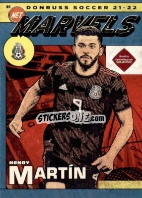 Sticker Henry Martin - Donruss Soccer Road to Qatar 2021-2022 n. 19nm - Panini