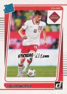Sticker Jakub Moder - Donruss Soccer Road to Qatar 2021-2022 n. 179 - Panini
