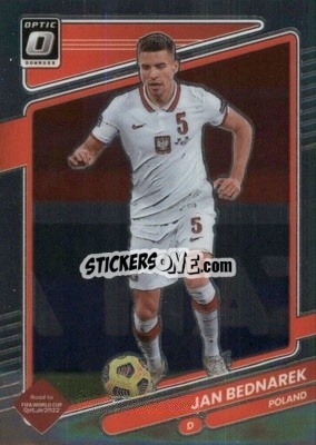 Sticker Jan Bednarek - Donruss Soccer Road to Qatar 2021-2022 n. 110o - Panini