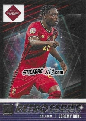Sticker Jeremy Doku - Donruss Soccer Road to Qatar 2021-2022 n. 15rs - Panini