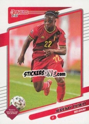 Sticker Jeremy Doku - Donruss Soccer Road to Qatar 2021-2022 n. 17 - Panini