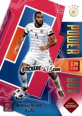 Sticker Jonathan Tah - Donruss Soccer Road to Qatar 2021-2022 n. 4pb - Panini