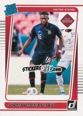 Sticker Jordan Siebatcheu - Donruss Soccer Road to Qatar 2021-2022 n. 194 - Panini