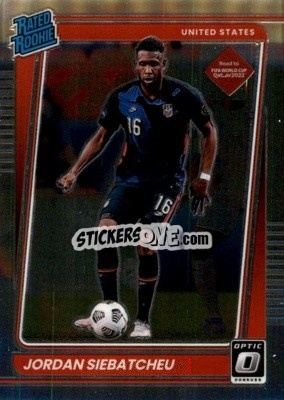 Sticker Jordan Siebatcheu - Donruss Soccer Road to Qatar 2021-2022 n. 194o - Panini