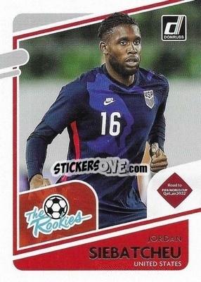 Sticker Jordan Siebatcheu - Donruss Soccer Road to Qatar 2021-2022 n. 10tr - Panini