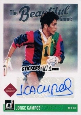 Sticker Jorge Campos - Donruss Soccer Road to Qatar 2021-2022 n. BG-JC - Panini
