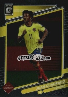 Sticker Juan Cuadrado - Donruss Soccer Road to Qatar 2021-2022 n. 28o - Panini