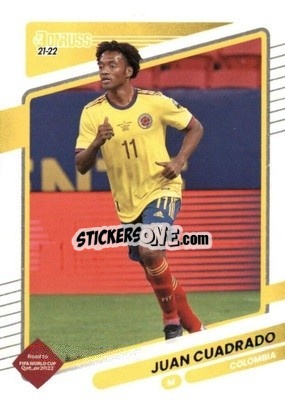 Sticker Juan Cuadrado - Donruss Soccer Road to Qatar 2021-2022 n. 28 - Panini
