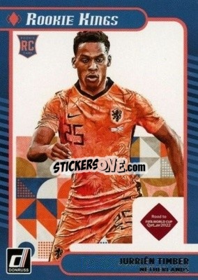 Sticker Jurrien Timber - Donruss Soccer Road to Qatar 2021-2022 n. 18rk - Panini