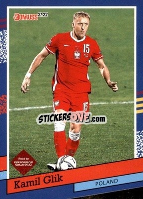 Sticker Kamil Glik - Donruss Soccer Road to Qatar 2021-2022 n. 7dt - Panini
