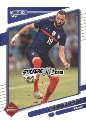 Sticker Karim Benzema - Donruss Soccer Road to Qatar 2021-2022 n. 64 - Panini