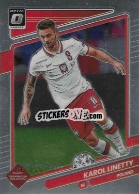 Sticker Karol Linetty - Donruss Soccer Road to Qatar 2021-2022 n. 127o - Panini