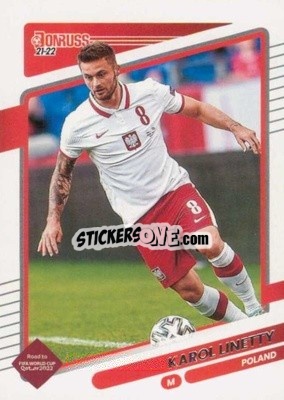 Sticker Karol Linetty - Donruss Soccer Road to Qatar 2021-2022 n. 127 - Panini