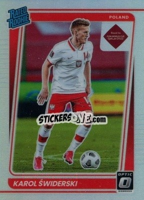Sticker Karol Swiderski - Donruss Soccer Road to Qatar 2021-2022 n. 188o - Panini