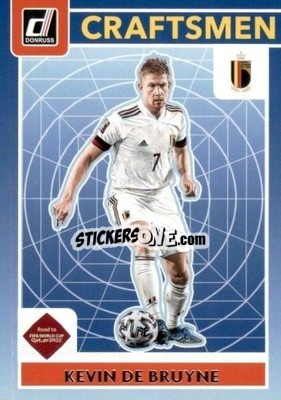 Sticker Kevin De Bruyne - Donruss Soccer Road to Qatar 2021-2022 n. 7c - Panini