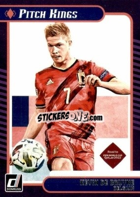 Sticker Kevin De Bruyne - Donruss Soccer Road to Qatar 2021-2022 n. 12pk - Panini