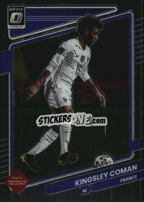 Sticker Kingsley Coman - Donruss Soccer Road to Qatar 2021-2022 n. 61o - Panini
