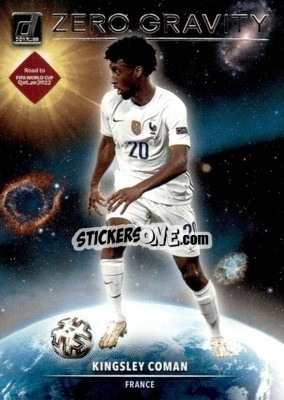 Sticker Kingsley Coman - Donruss Soccer Road to Qatar 2021-2022 n. 4zg - Panini