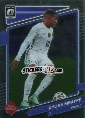 Sticker Kylian Mbappe - Donruss Soccer Road to Qatar 2021-2022 n. 60o - Panini