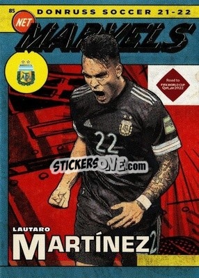 Sticker Lautaro Martinez - Donruss Soccer Road to Qatar 2021-2022 - Panini