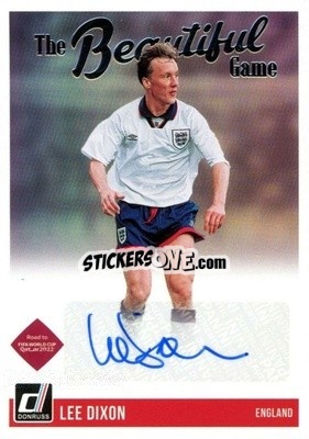 Sticker Lee Dixon - Donruss Soccer Road to Qatar 2021-2022 n. BG-LD - Panini