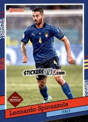 Sticker Leonardo Spinazzola - Donruss Soccer Road to Qatar 2021-2022 n. 3dt - Panini