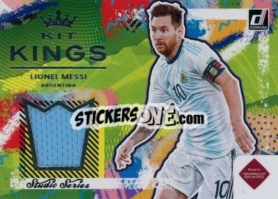 Sticker Lionel Messi - Donruss Soccer Road to Qatar 2021-2022 - Panini