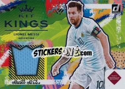 Sticker Lionel Messi - Donruss Soccer Road to Qatar 2021-2022 n. KK-LM - Panini