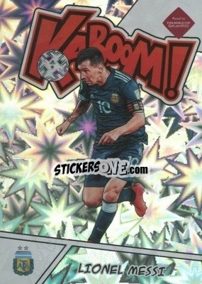 Sticker Lionel Messi - Donruss Soccer Road to Qatar 2021-2022 n. 1k - Panini