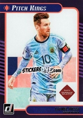 Sticker Lionel Messi - Donruss Soccer Road to Qatar 2021-2022 n. 10pk - Panini