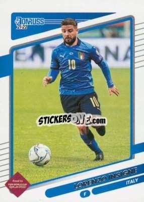 Sticker Lorenzo Insigne - Donruss Soccer Road to Qatar 2021-2022 n. 75 - Panini