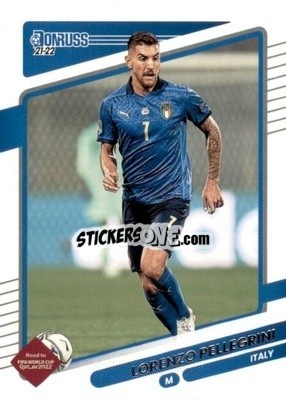 Sticker Lorenzo Pellegrini - Donruss Soccer Road to Qatar 2021-2022 n. 80 - Panini